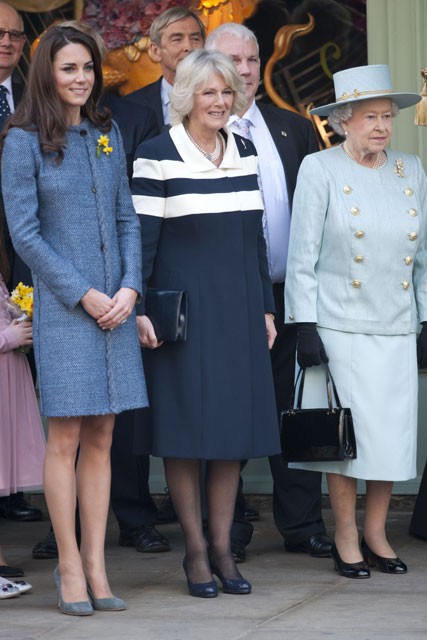  Camilla and Queeny for their Blue Nun girls lunch in London town